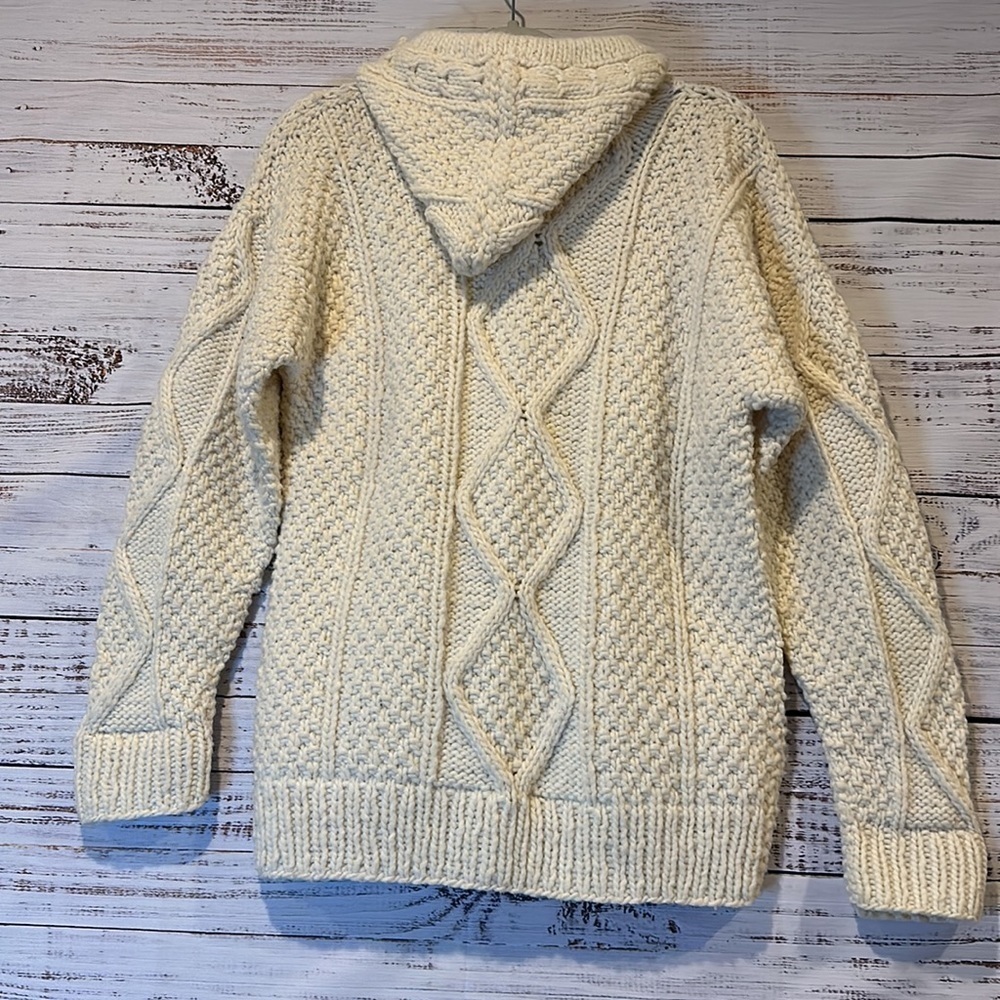 Indian Creations Wool Hooded Sweater Size S - Picture 2 of 5